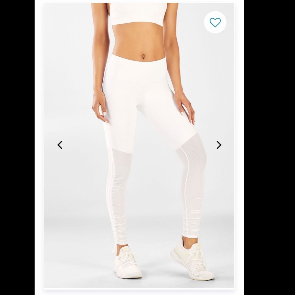 White work out leggings